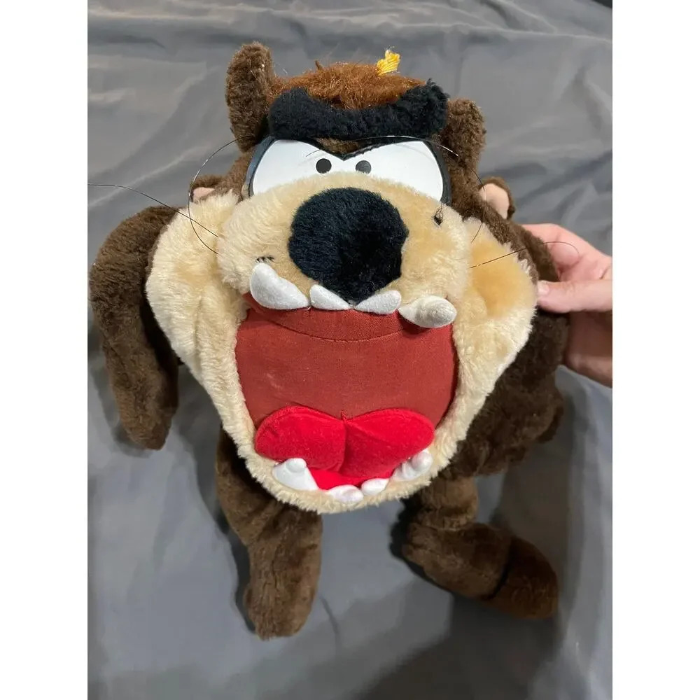 Vintage 1995 ACE Novelty Looney Tunes‎ Tasmanian Devil Taz 14” Plush Stuffed Toy